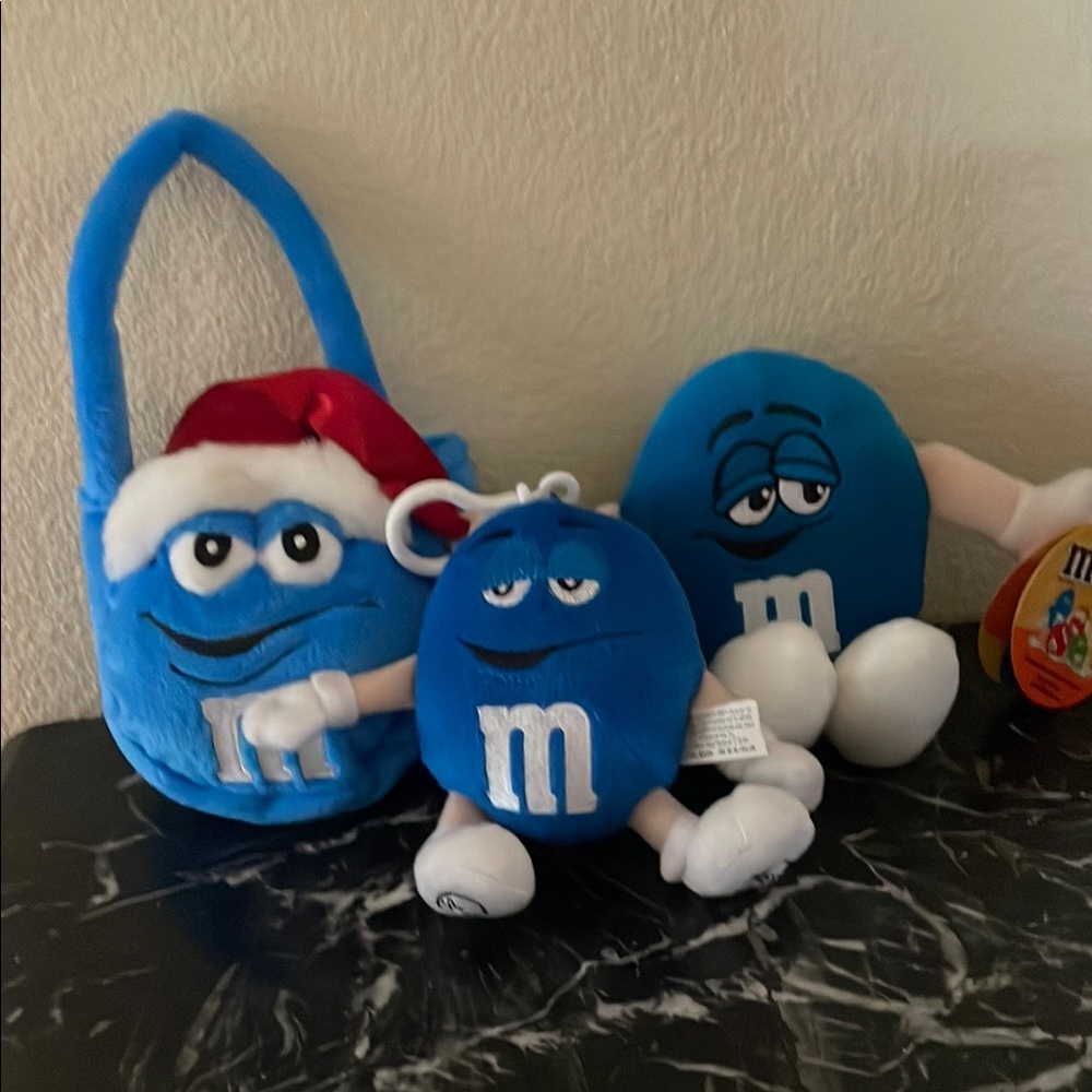 M&M'S Blue Plush Toy Set